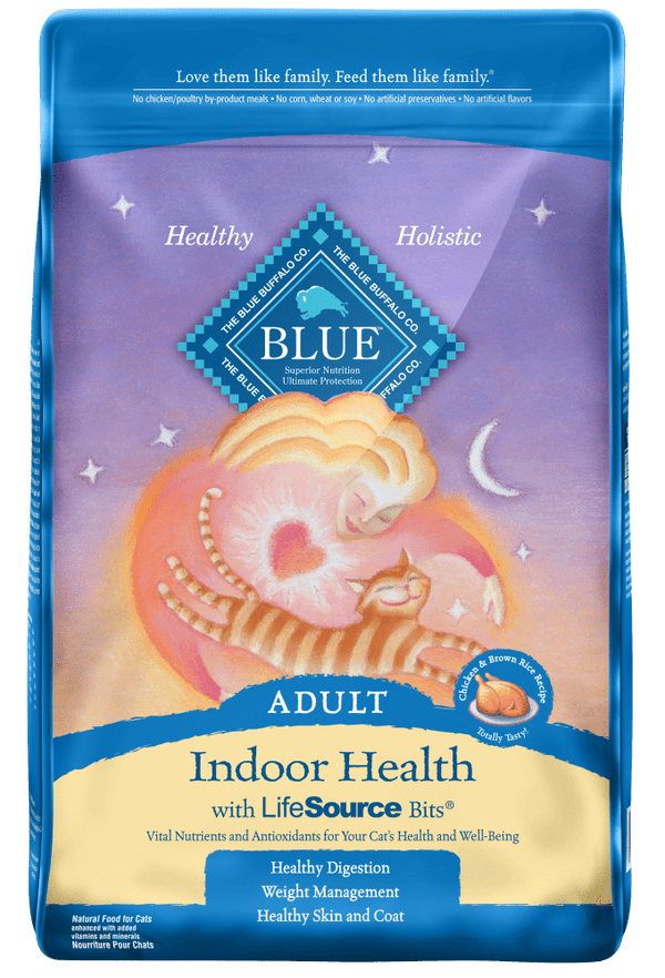 Blue Buffalo Indoor Health Natural Chicken and Brown Rice Adult Dry Cat