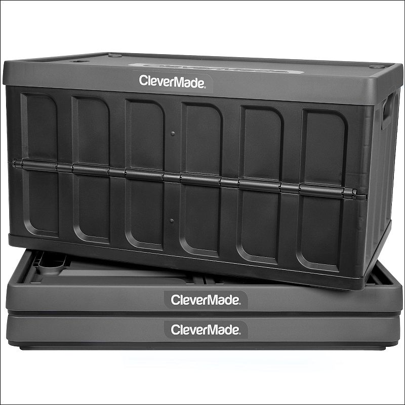 CleverMade Collapsible Storage Bin with Lid 3-piece Set