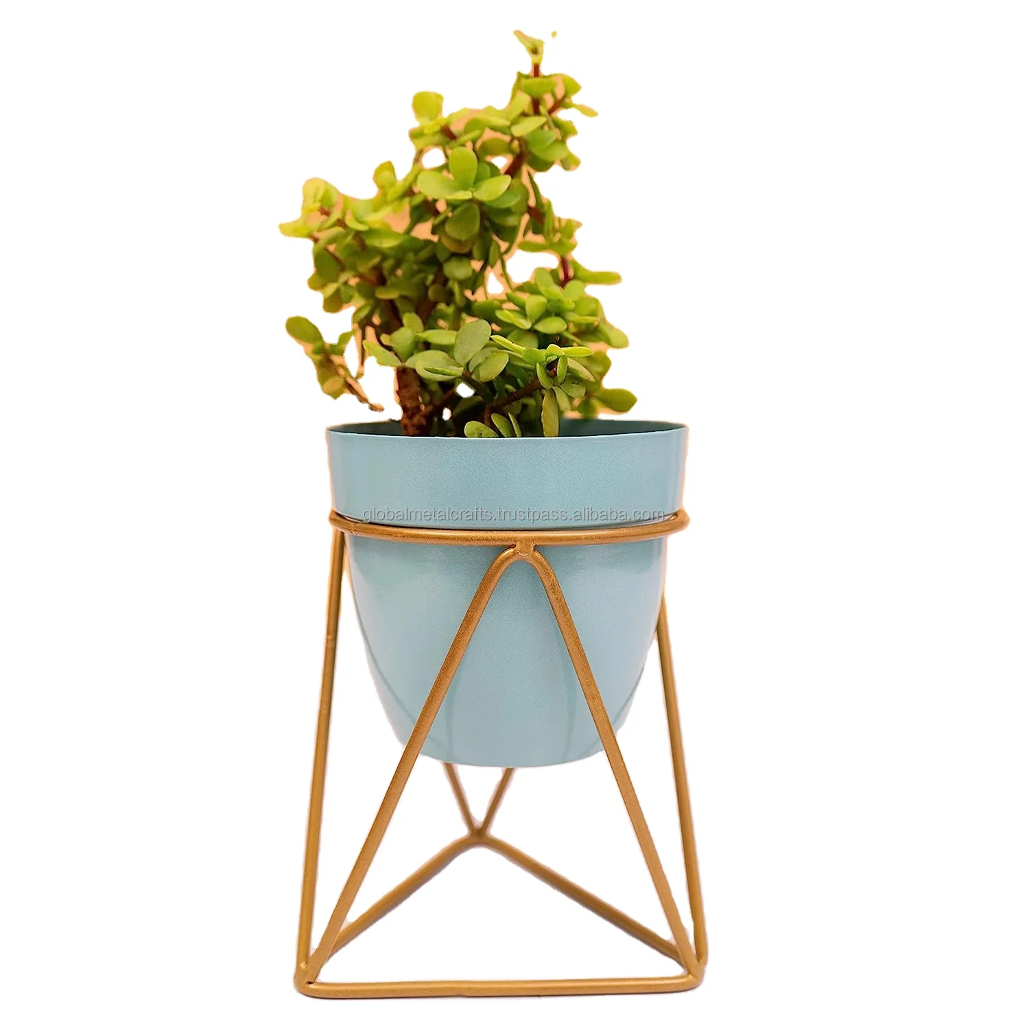 decorative Pot with stand for Indoor Plants/Metal Plant Pots for Living Room  Home Decor Garden/Succulent Pot Indoor/Rust Free