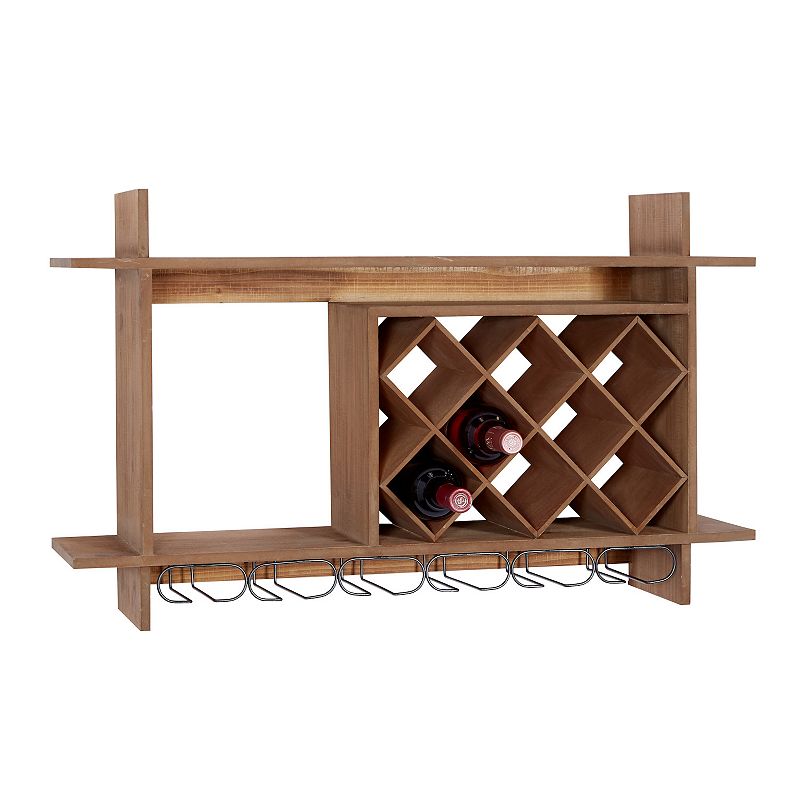 Stella and Eve Wood Farmhouse Wine Rack