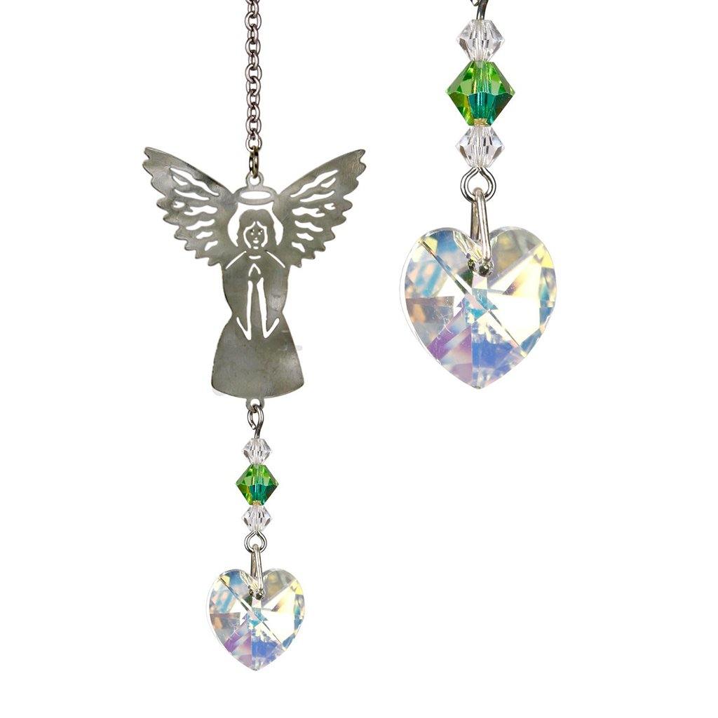 Woodstock Chimes  Birthstone Angel Crystal Suncatcher - August