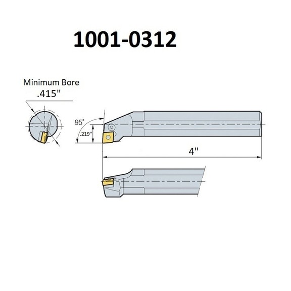 ABS Import Tools 5/16 A0H5 SCLCR2 COOLANT THRU IN...