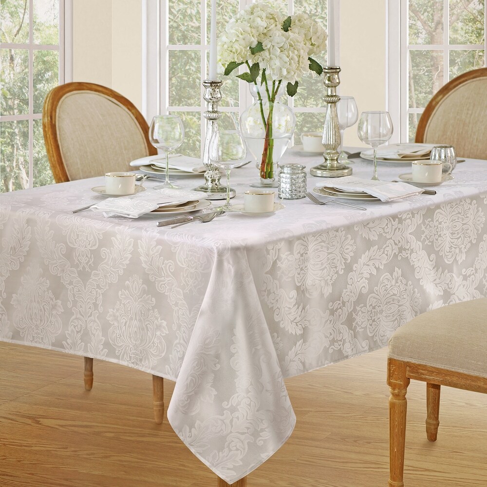 Elrene Barcelona Damask Elegant Fabric Tablecloth