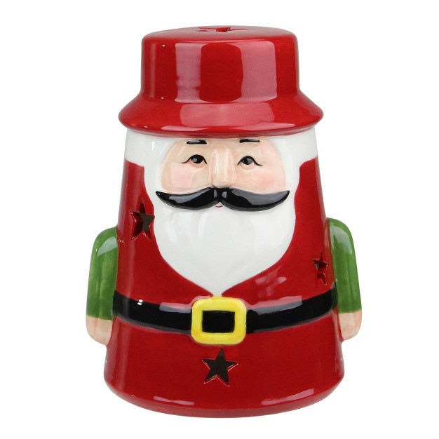 Northlight 7 25 Red Ceramic Santa Christmas Gnome Tealight Candle Holder