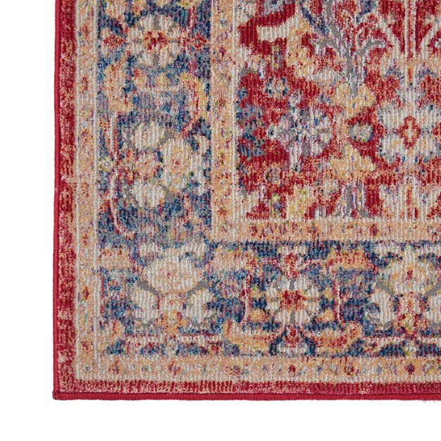 Nourison Global Vintage Glb02 Red Indoor Area Rug