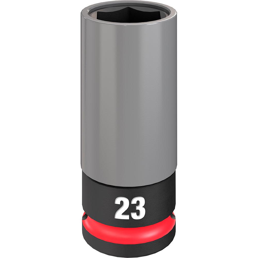 Milwaukee SHOCKWAVE Impact Duty Socket 1/2 Drive 23MM Metric Lug Nut Wheel 49-66-7808 from Milwaukee