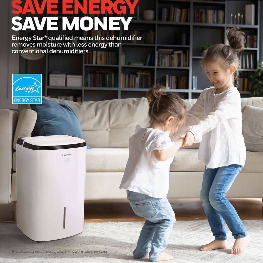 Honeywell Smart WiFi Energy Star Dehumidifier for Medium Basements  Rooms Up to 3000 sq. ft. with Alexa Voice Control TP50AWKN