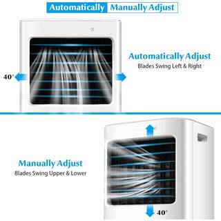 Gymax Air Conditioner 20L Air Cooler Evaporative Cooler with 4 Speeds 3 Modes Humidifier with Remote Control GYMHD0126