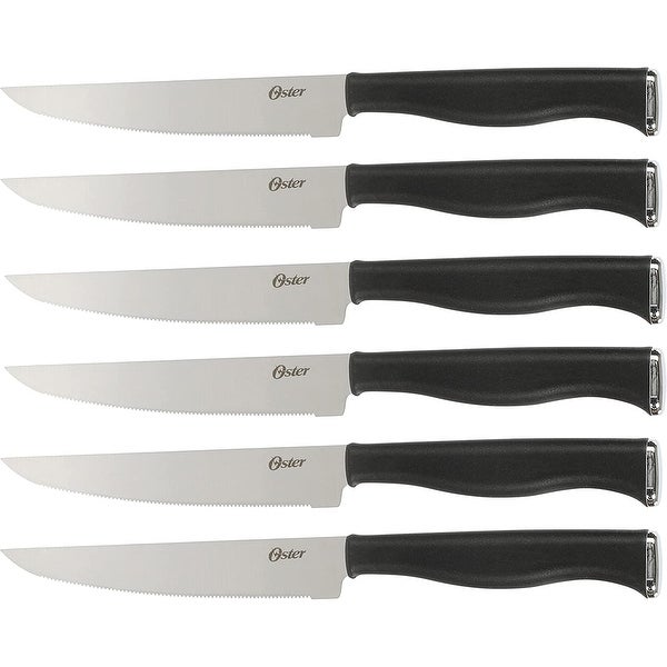 15 Piece Stainless Steel Blade Cutlery Set in Black