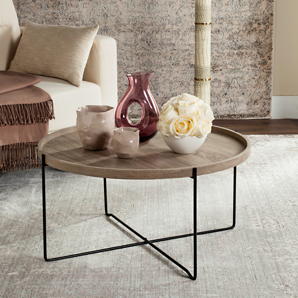 Auden Retro Mid Century Wood Accent Table   Industrial   Side Tables And End Tables   by HedgeApple  Houzz