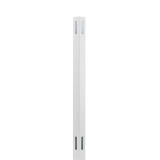 Veranda 5 in. x 5 in. x 8 ft. White Vinyl Routed Fence Corner Post 141396