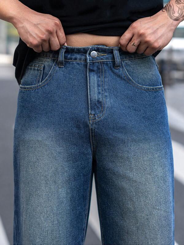 Hypemode Men Slant Pocket Straight Leg Jeans