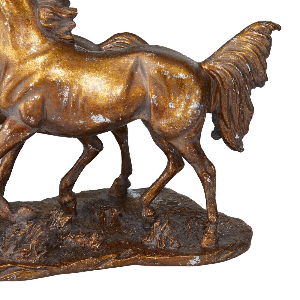 Bronze Polystone Horse Sculpture   14\