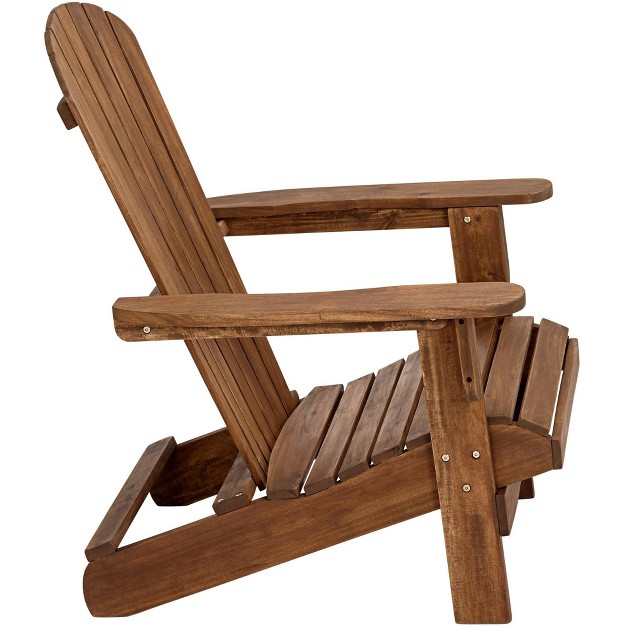 Teal Island Designs Cape Cod Natural Wood Adirondack Chair