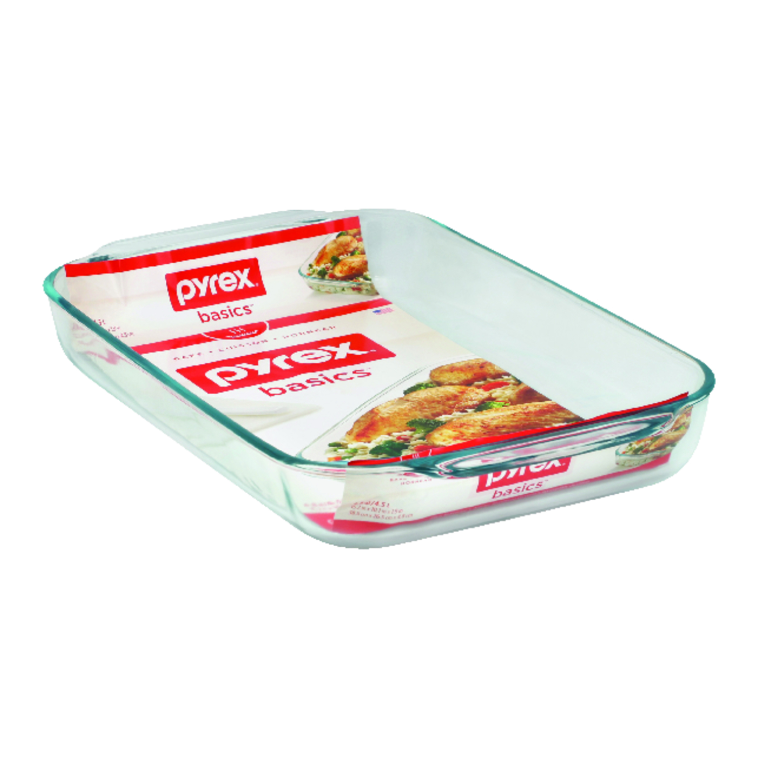 Pyrex 10 in. W X 15 in. L Baking Dish Clear