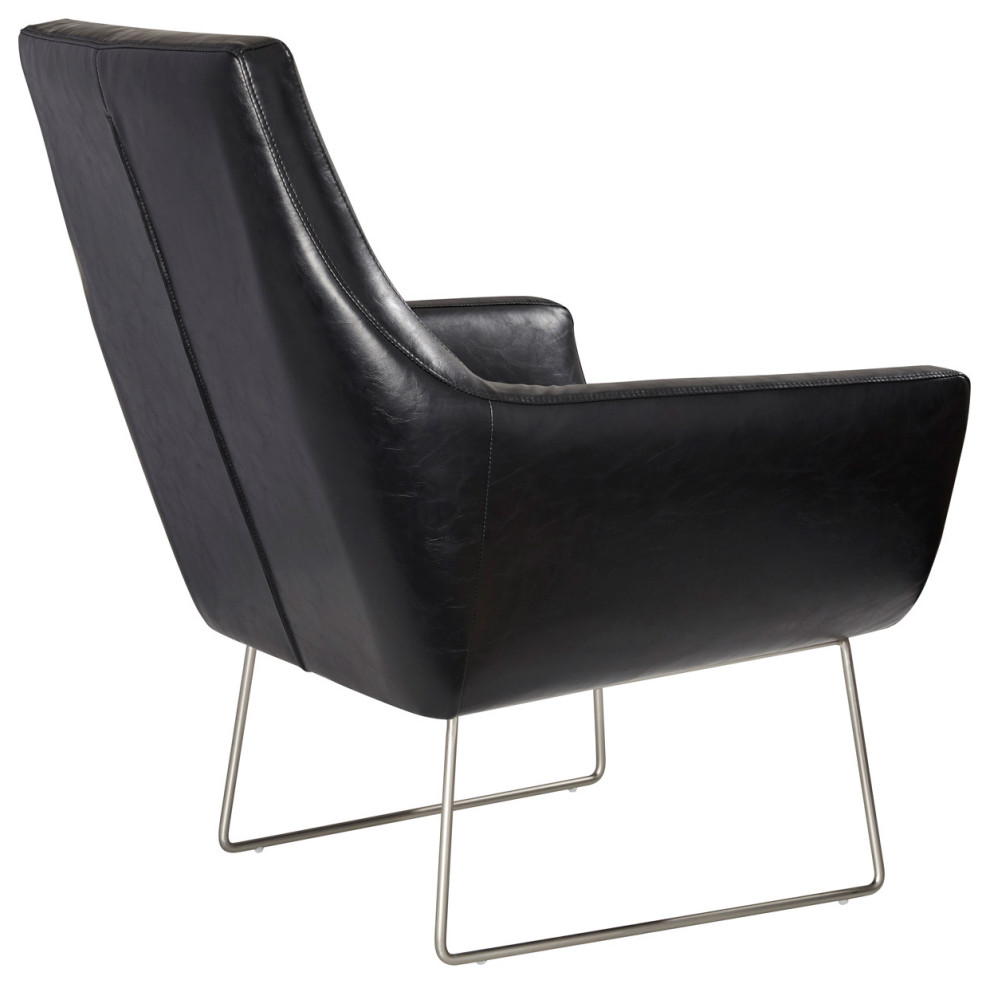 Kendrick Accent Chair  Black   Contemporary   Armchairs And Accent Chairs   by Homesquare  Houzz