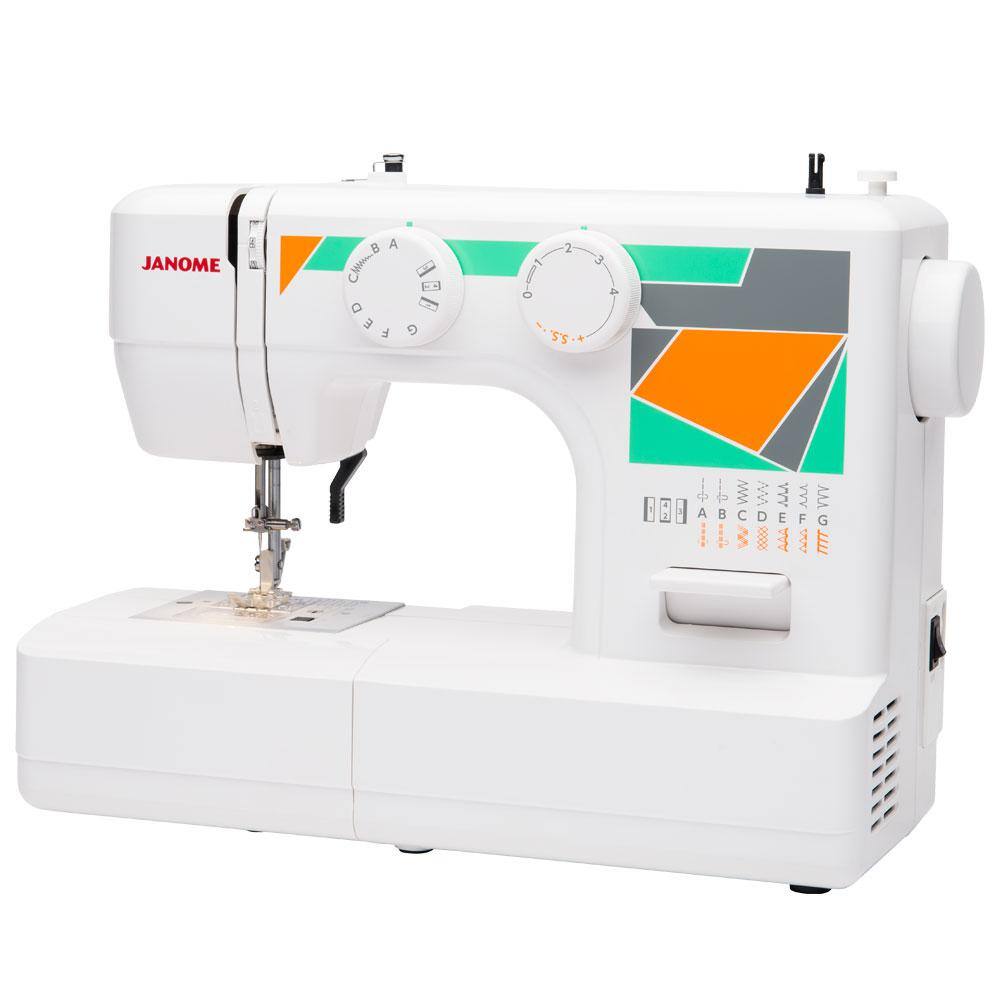 Janome MOD-15 Easy-to-Use Sewing Machine with Top Drop-In Bobbin System 00150812