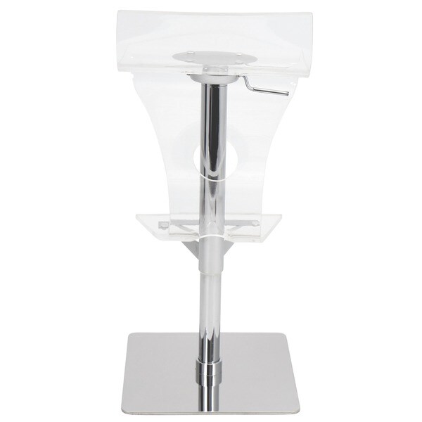 Viva Clear Acrylic Adjustable Height Bar Stool