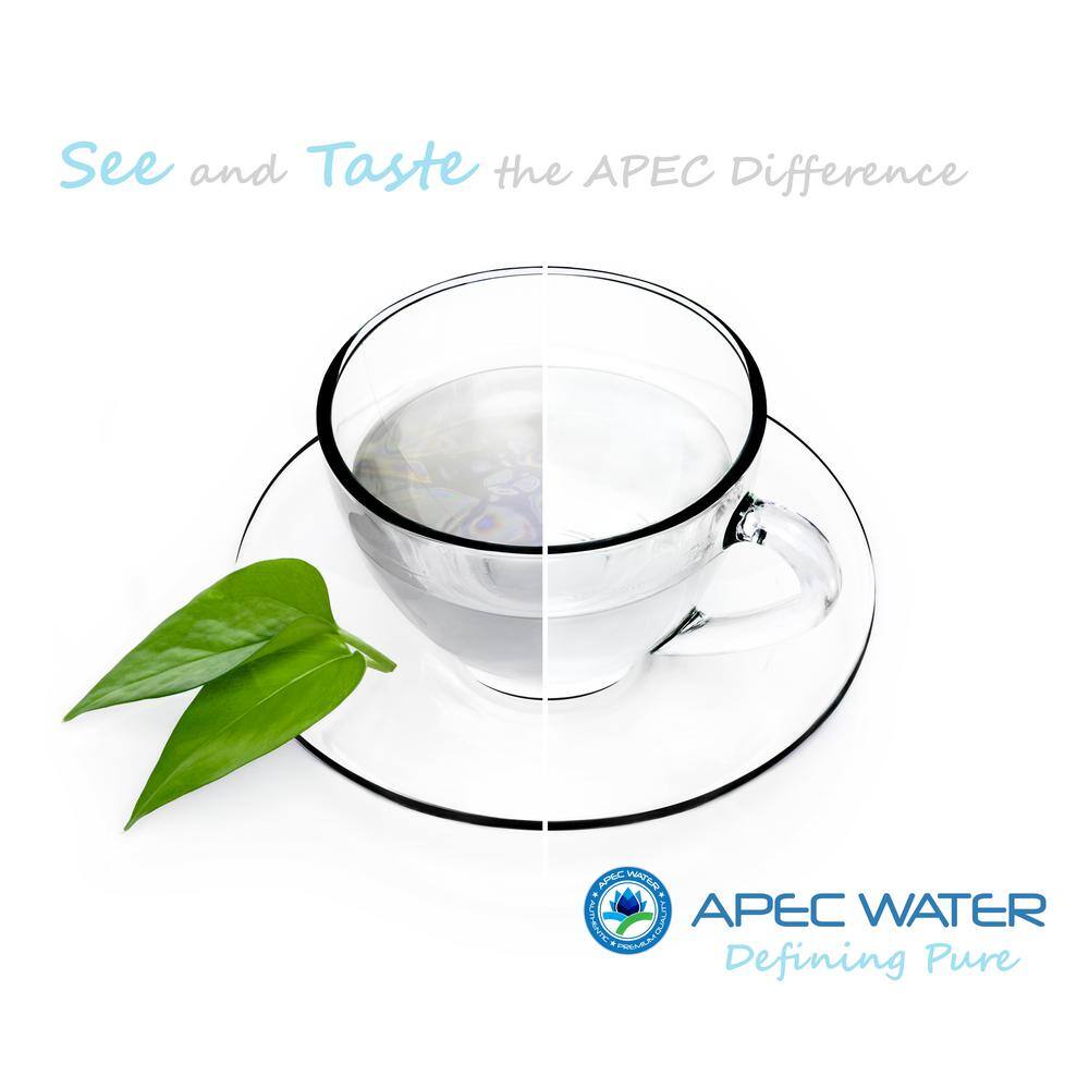 APEC Water Systems Essence Under Counter Reverse Osmosis UV Disinfecting 75 GPD 6-Stage Drinking Water Filtration System ROES-UV75