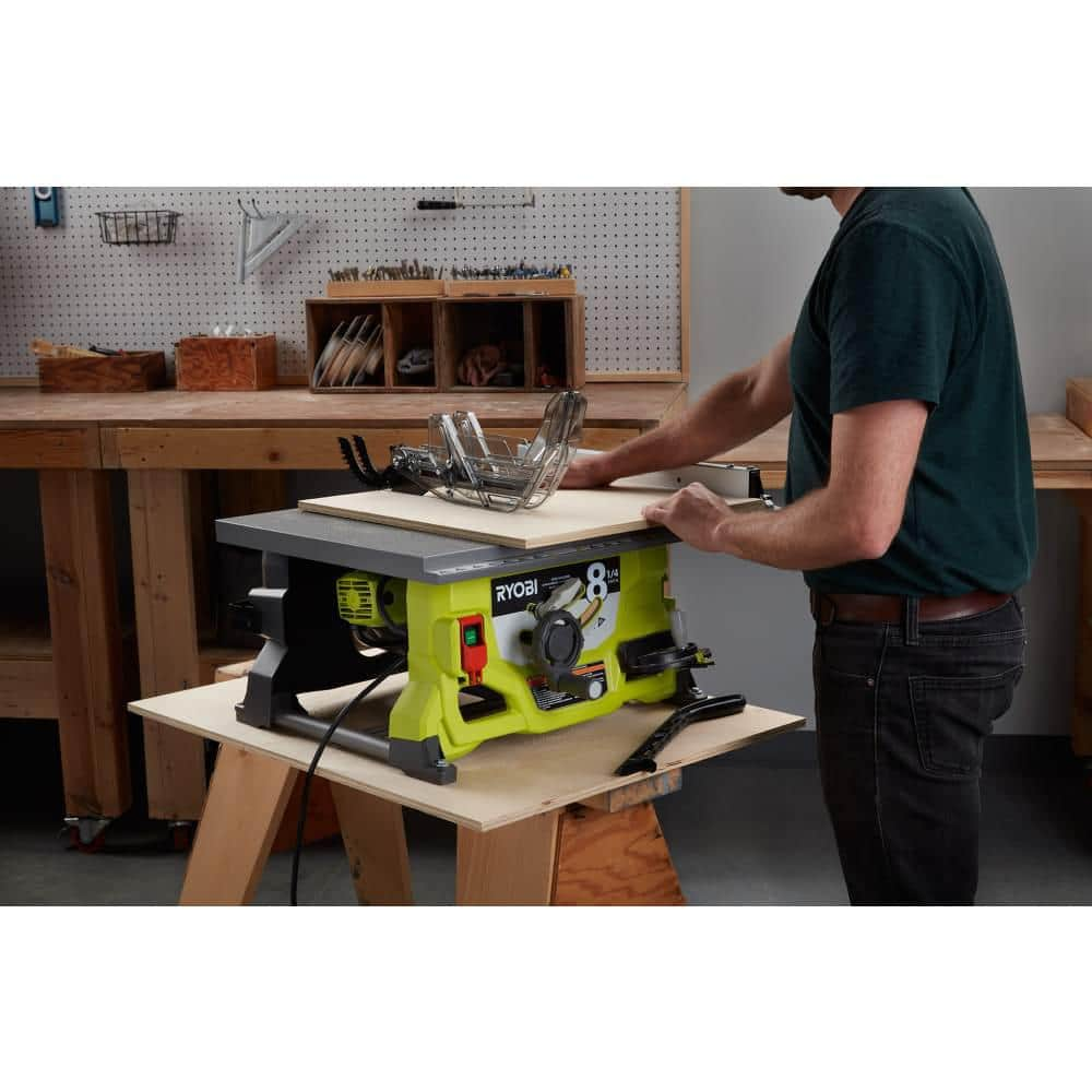 RYOBI 13 Amp 8-1/4 in. Compact Portable Corded Jobsite Table Saw (No Stand) RTS08