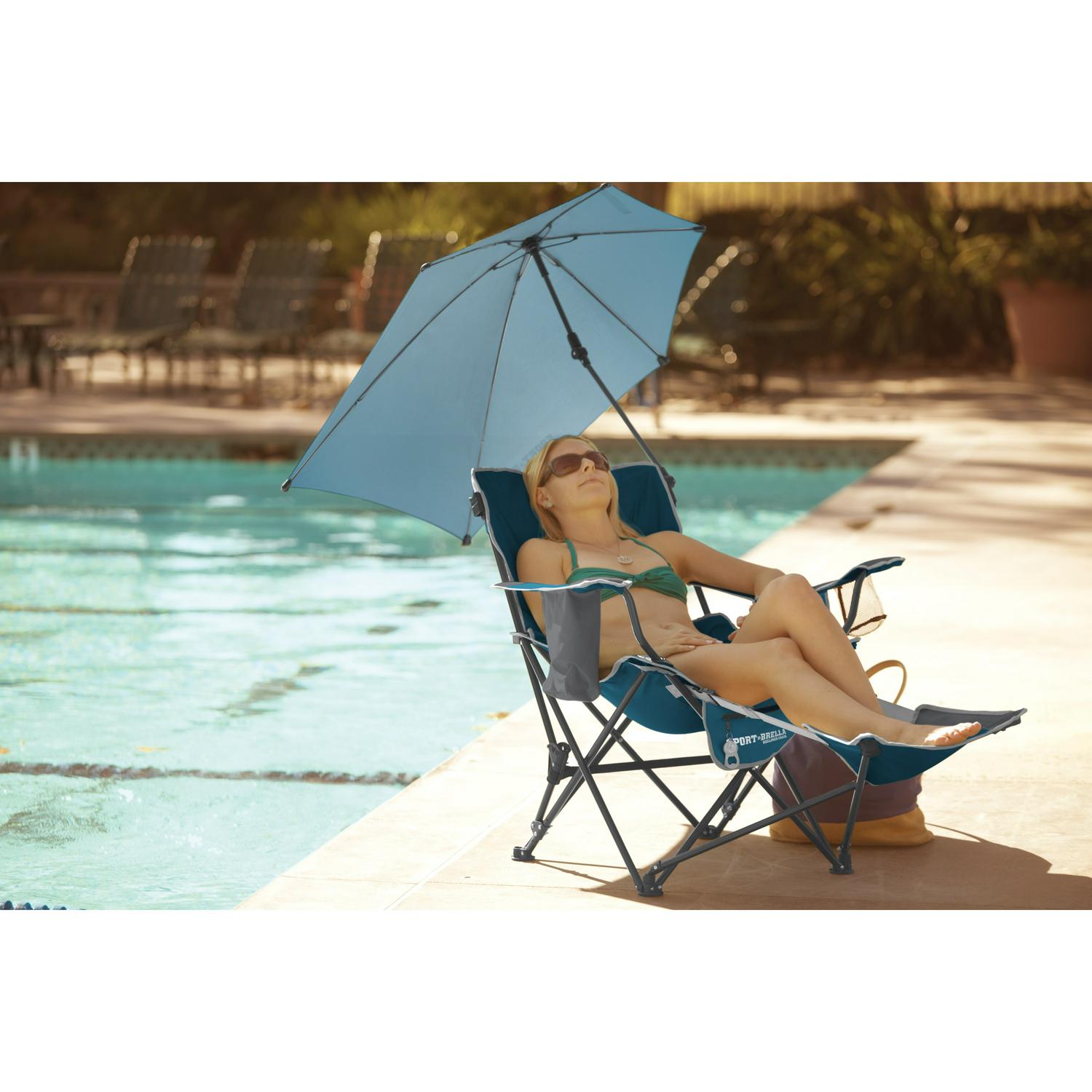 SportBrella Camping Chair Blue  Crowdfused