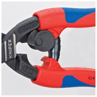 KNIPEX 8 in. High Leverage CoBolt Bolt Cutters with Notched Blade Return Spring Comfort Grip and Tether Attachment 71 32 200 T BKA