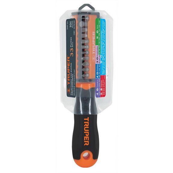 Truper 13595 Screwdriver and 33 Bit Set