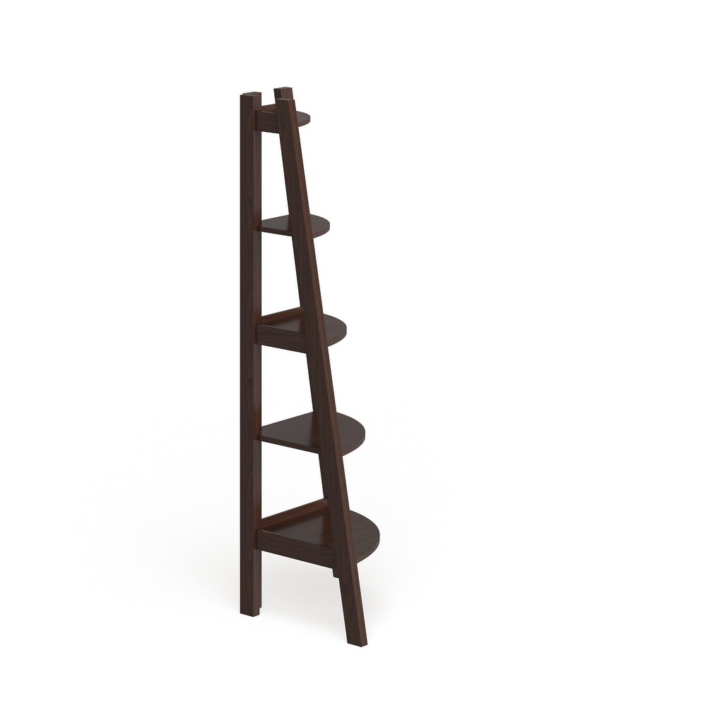 Kiki Transitional 5 Tier Corner Ladder Display Bookshelf by Furniture of America