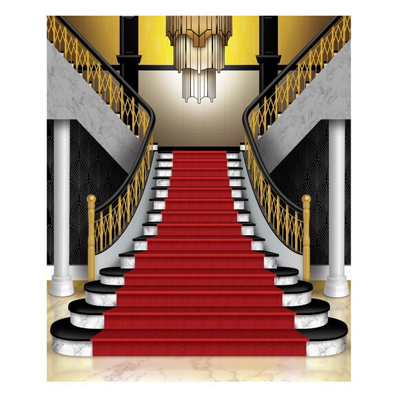 Beistle 53424 Grand Staircase Insta Mural Photo Op...