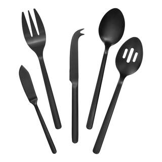 Home Decorators Collection Brenner 5-Piece Matte Black Finished Serveware Set KS6612-5P MAB