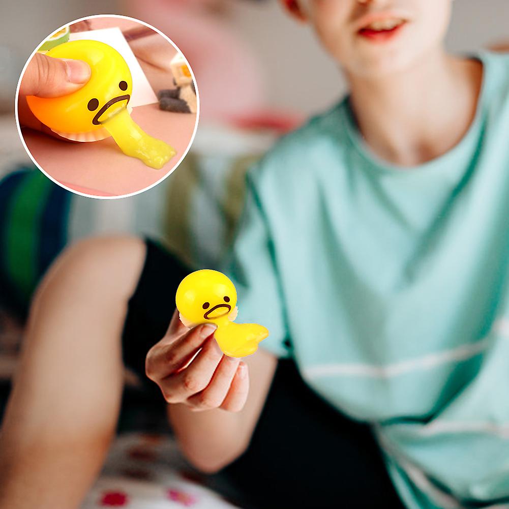 Egg Yolk Decompression Toy Release Stress Relieve Anxiety Soft Gadgets Toy For Children Yellow