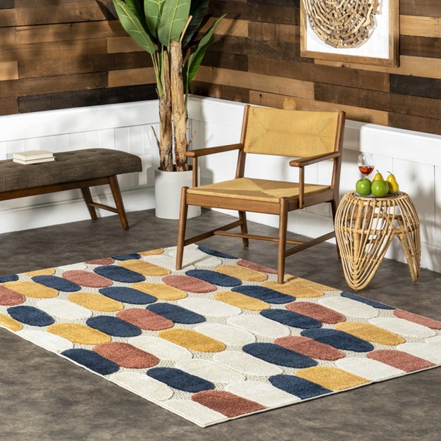 Nuloom Randi Modern Geometric Indoor outdoor Patio Area Rug