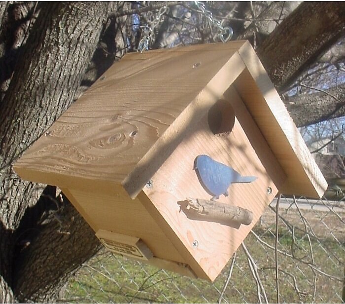 Bird Houses by Mark Cedar Cube Bird House