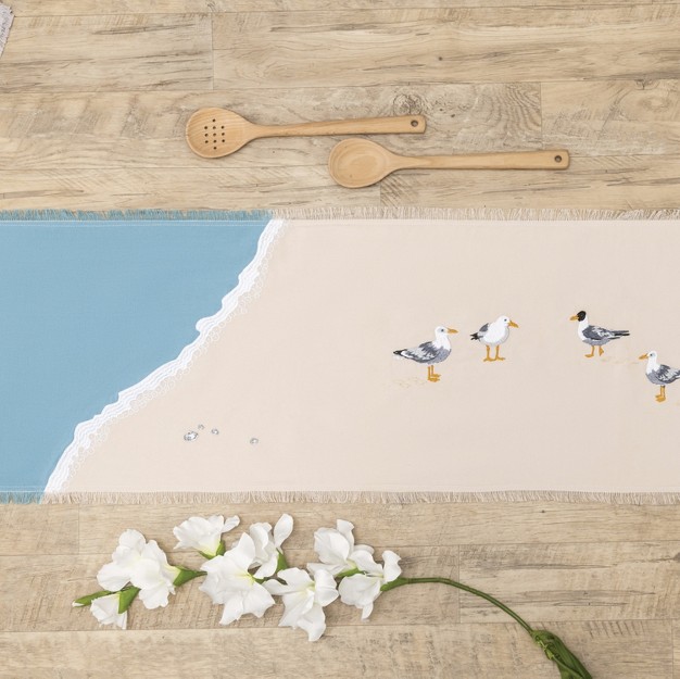 Rightside Designs Seagull Flash Mob Table Runner