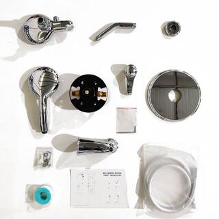 Maincraft Single Handle 3-Spray Tub and Shower Faucet 1.8 GPM with 4 in. Shower Head in Chrome (Valve Included) D01-SS17