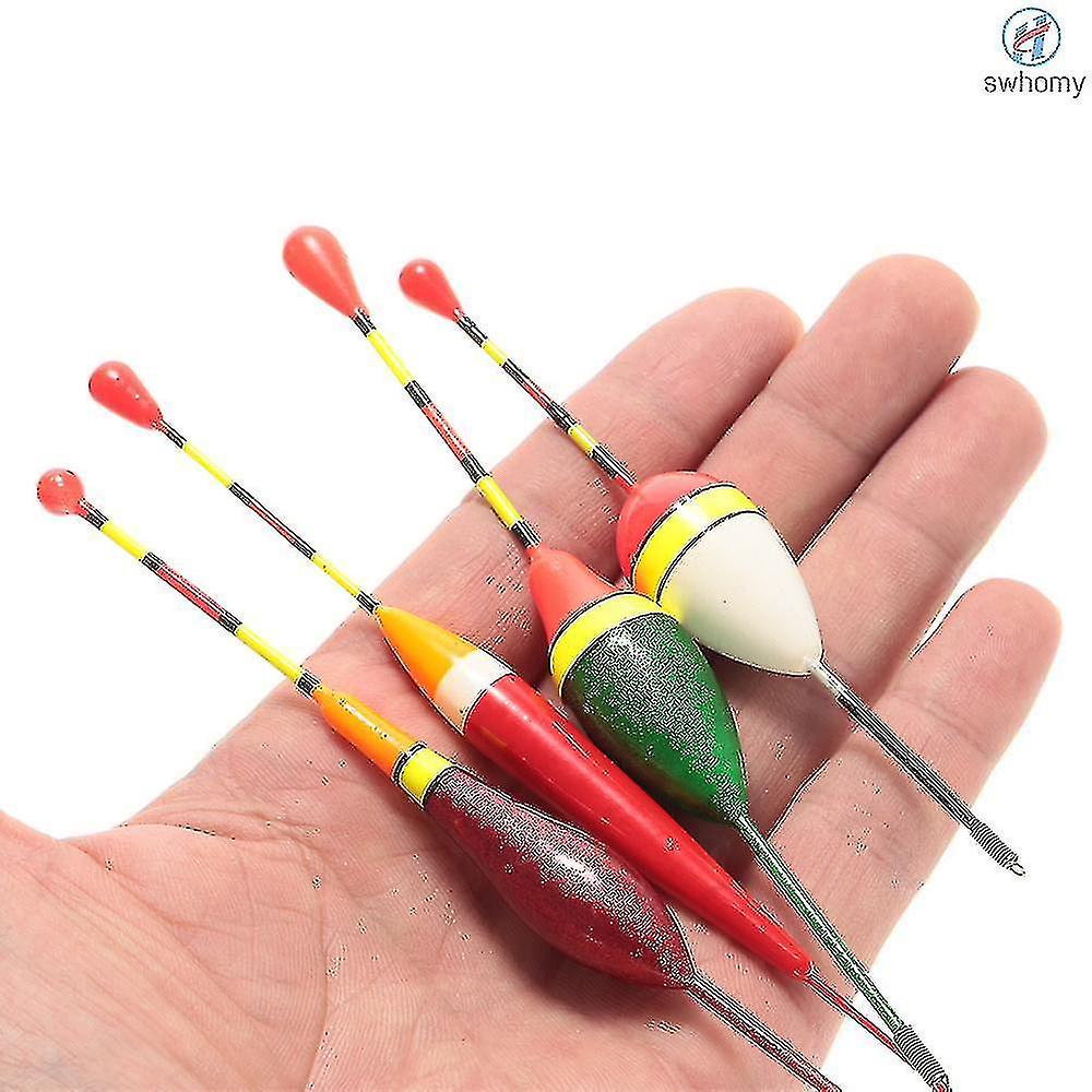 10pcs Multi-purpose Light Floaters Fishing Floats Set Buoyant Bite Strike