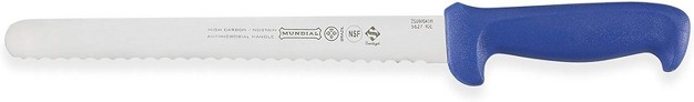 Mundial B5627 10e 10 inch Serrated Edge Slicing Knife Blue