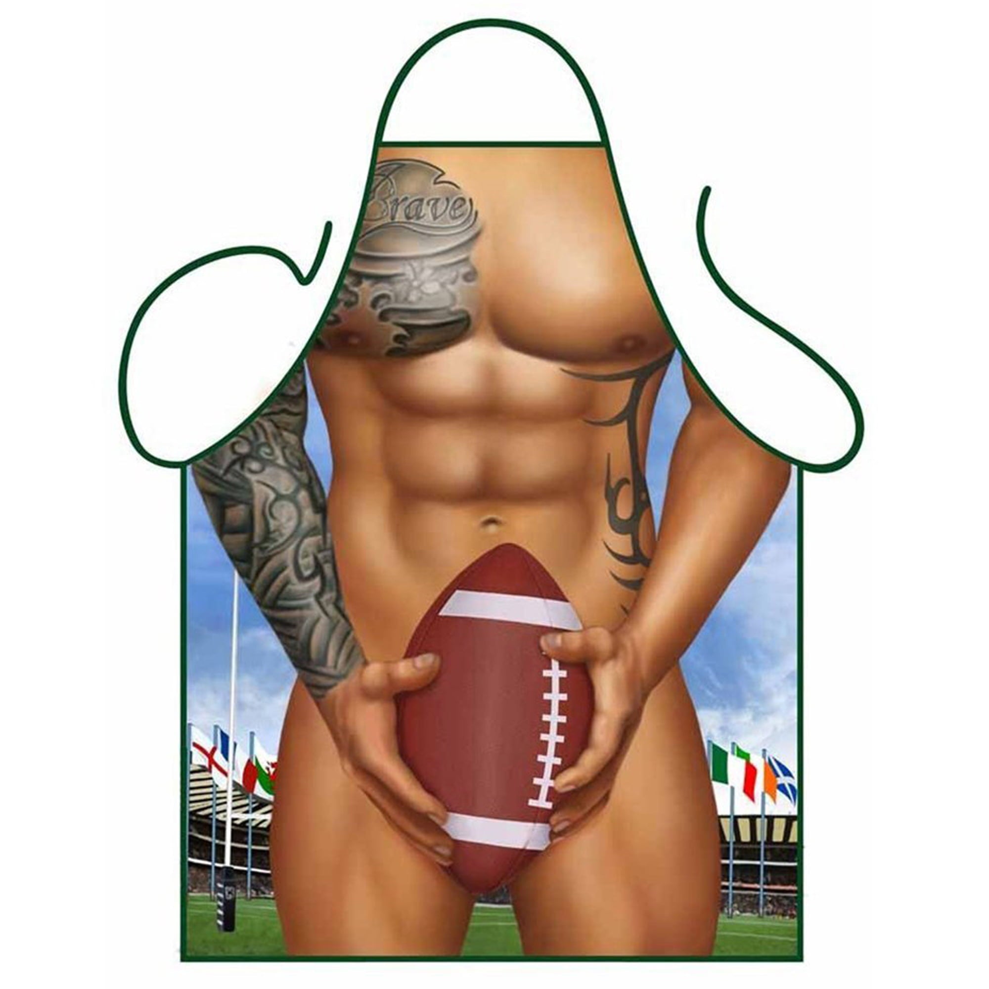 LELINTA 22 x 28'' Sexy Muscle Man Apron For BBQ Cooking Grilling/ Kitchen Supplies