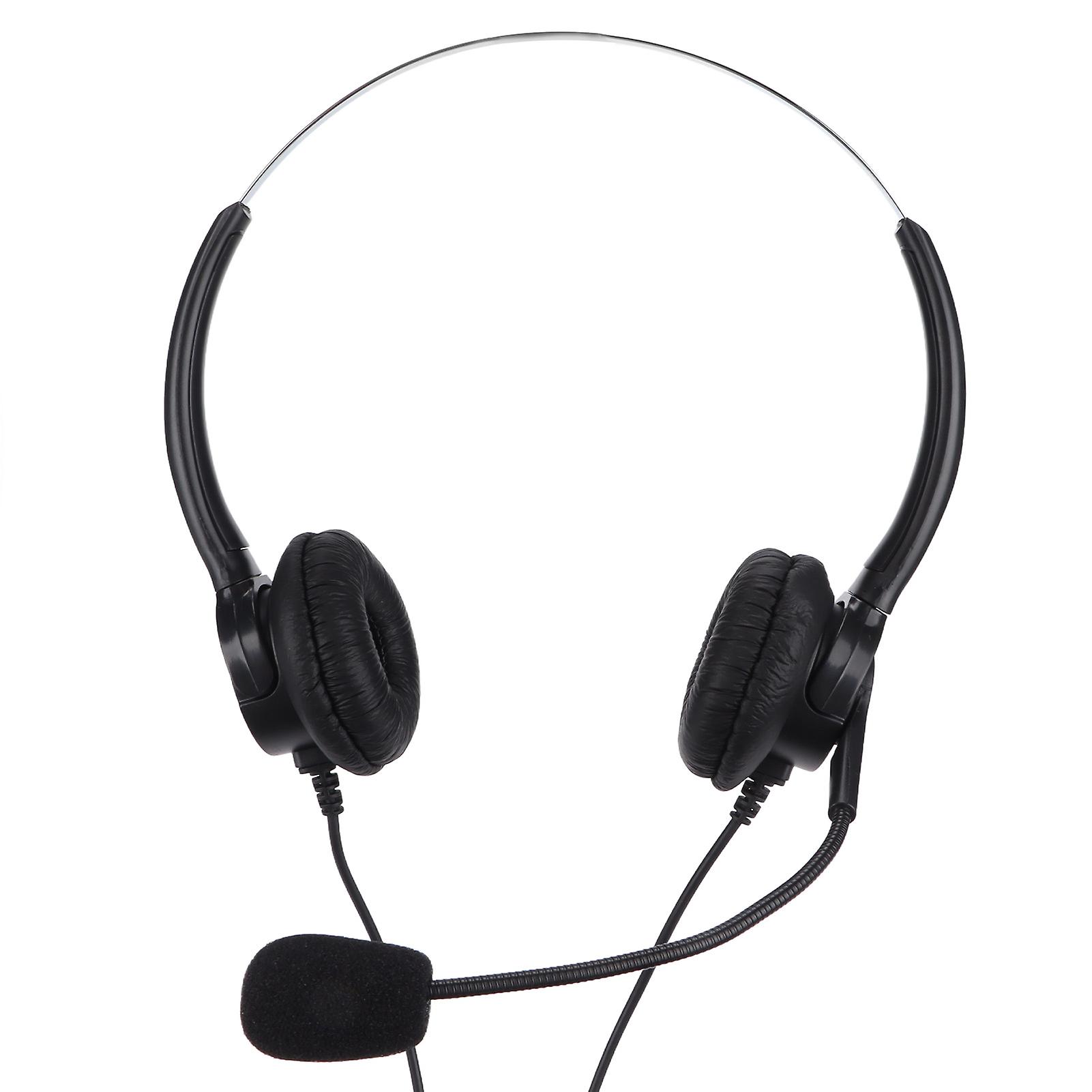 Call Center Headset 3.5mm Computer Phone Headset With Microphone For Web Seminars Office Call Center Business