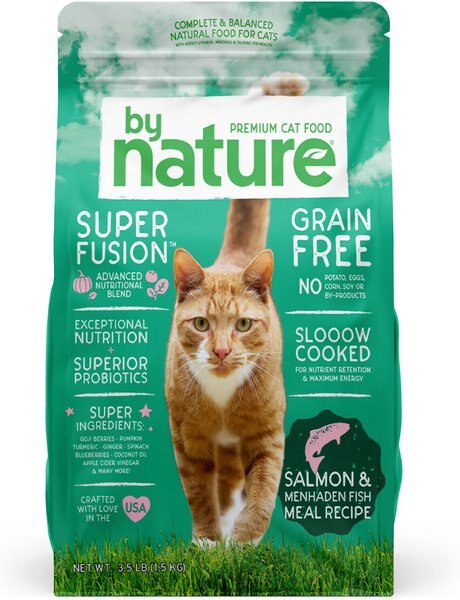 By Nature Pet Foods Salmon and Menhaden Fish Meal Recipe Grain-Free Dry Cat Food