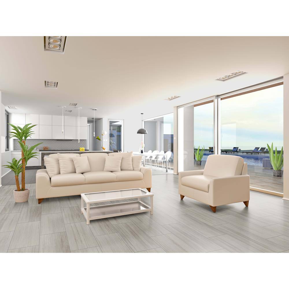 MSI Metro Sand 12 in. x 24 in. Matte Porcelain Stone Look Floor and Wall Tile (16 sq. ft.Case) NHDMETSAN1224