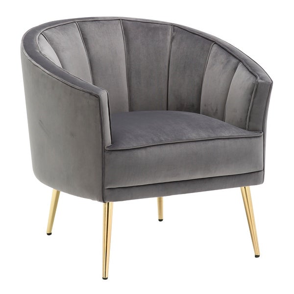 Silver Orchid Randolf Velvet Accent Chair