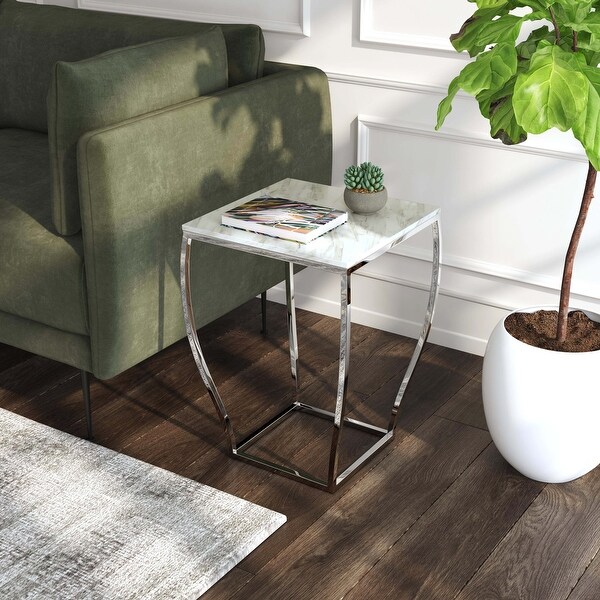 Butler haley Marble and Metal End Table