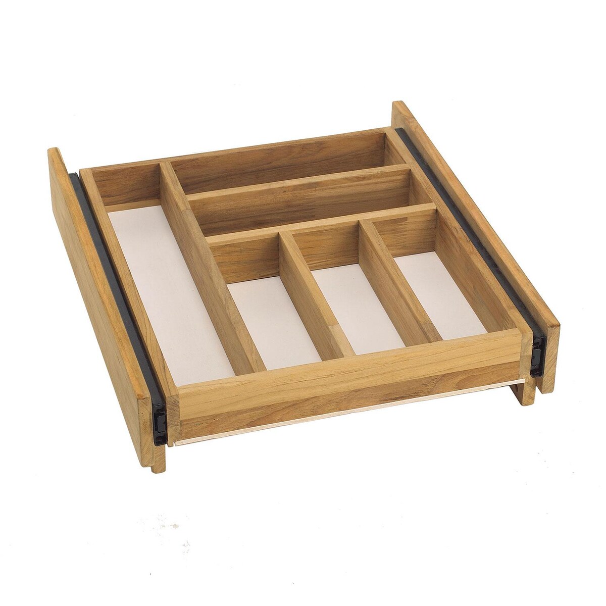 Pacific Teak Millsworks Push Back Cutlery Tray