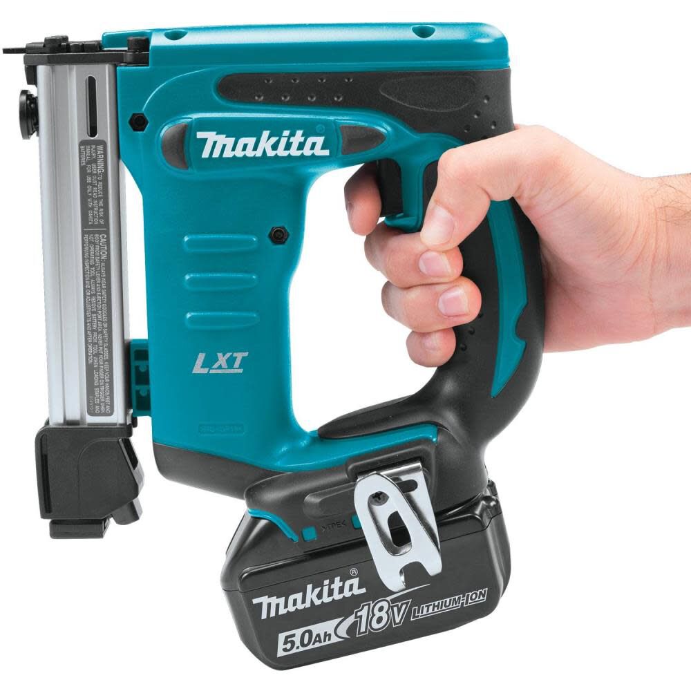 Makita 18 Volt Lithium-Ion Brushless 3/8 in. Crown Stapler Kit 5.0 Ah XTS01T from Makita