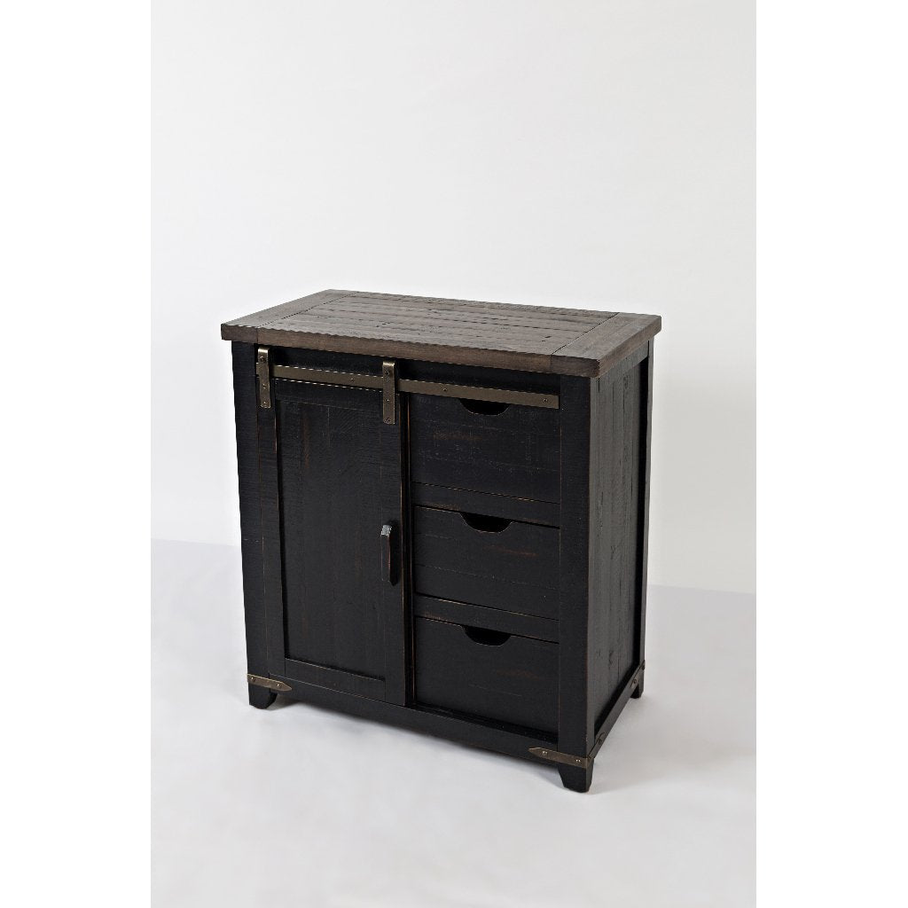 Loft 32 Barn Door Storage Cabinet in Vintage  black