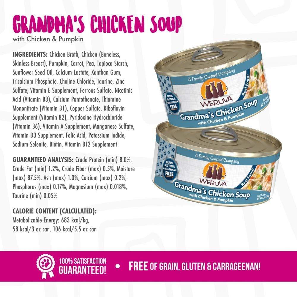 Weruva Grain Free Grandma's Chicken Soup With Chicken and Pumpkin Canned