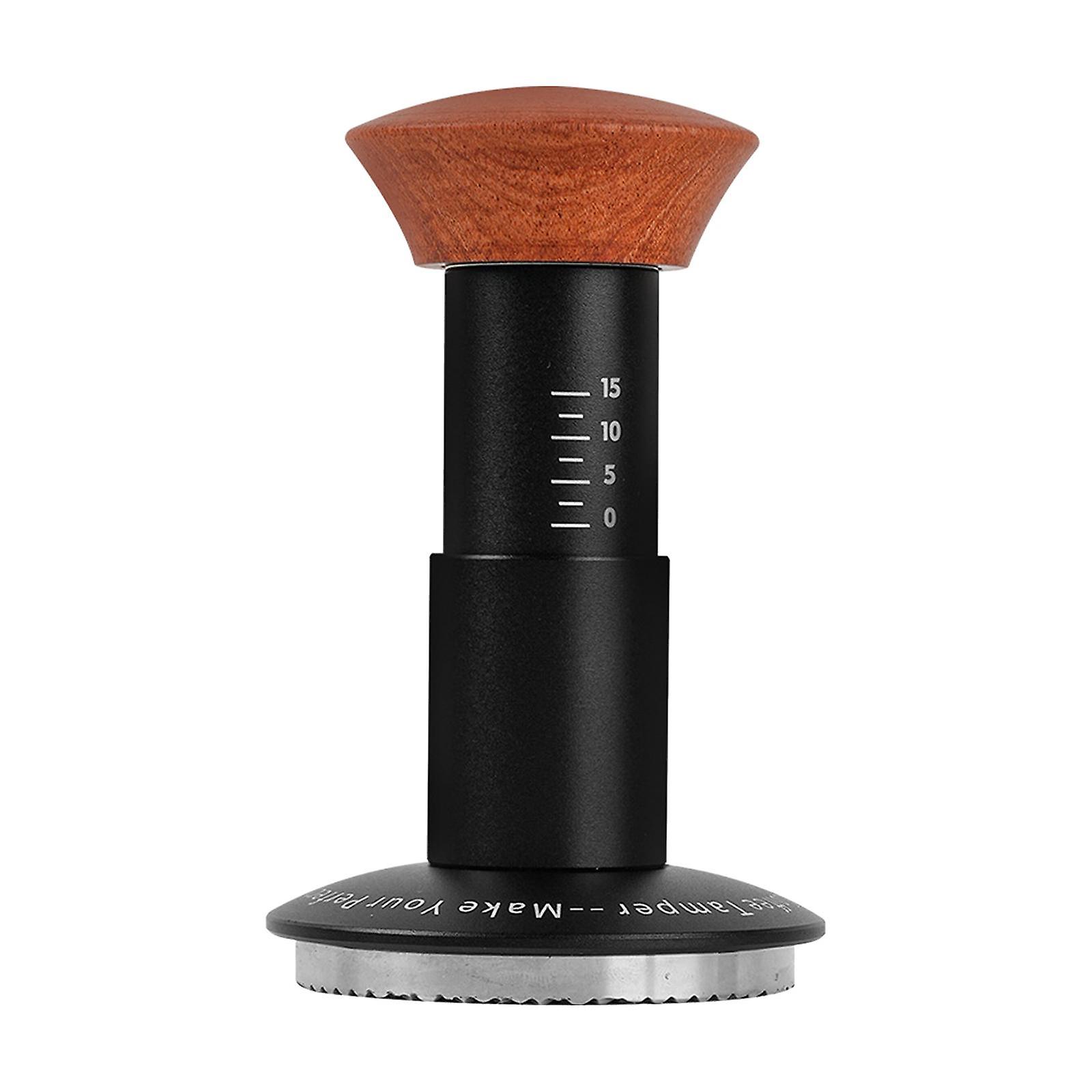 Coffee Tamper Wooden Handle Leveler Spring Loaded Espresso Tools Hand Tamper 58.35mm