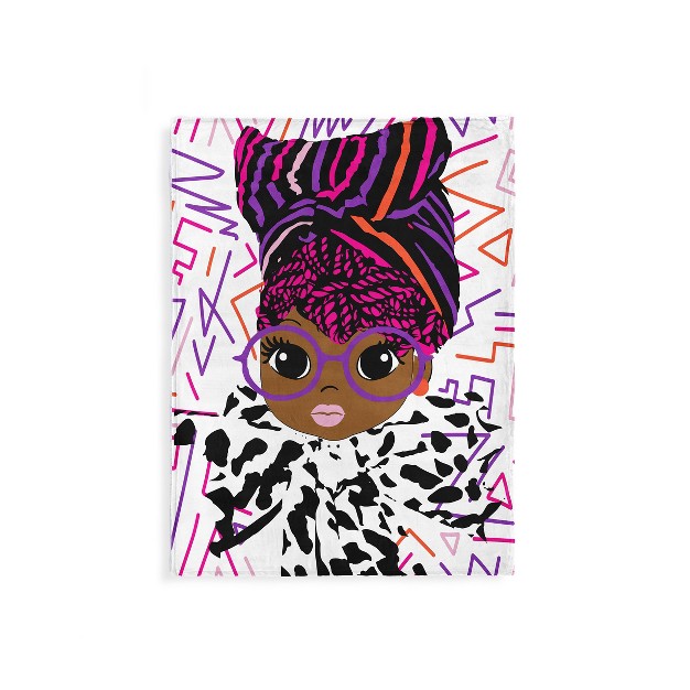 Pardon My Fro Afro Brats Fleece Blanket