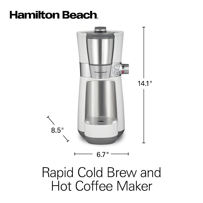 Hamilton Beach Convenient Craft Rapid Cold Brew and Hot Coffee Maker